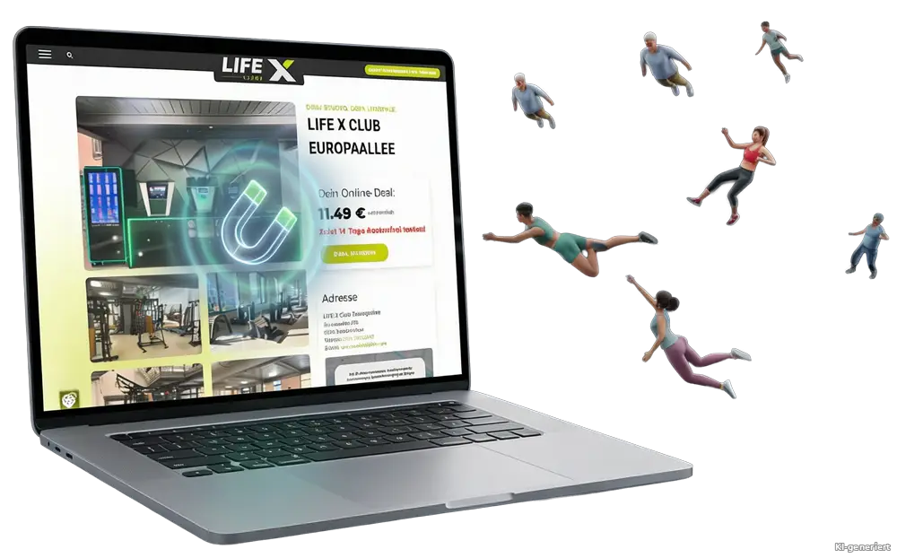 Premium Fitnessstudio Webseite Mockup