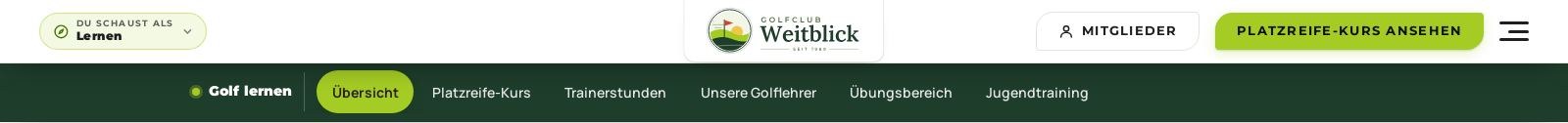Kopfzeile und Navigation für Lernende