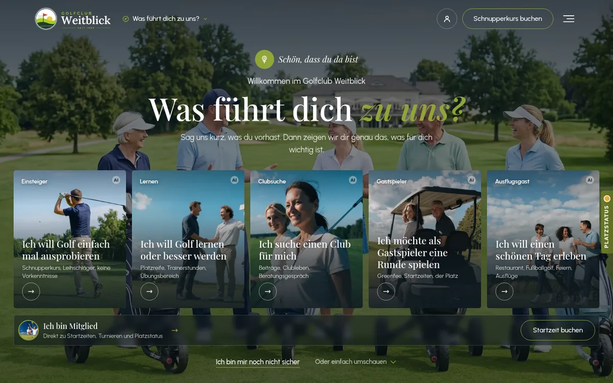 Startseite im Look Fairway